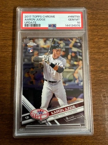 2017 Topps Chrome Update Aaron Judge RC #HMT50 PSA 10 GEM MINT