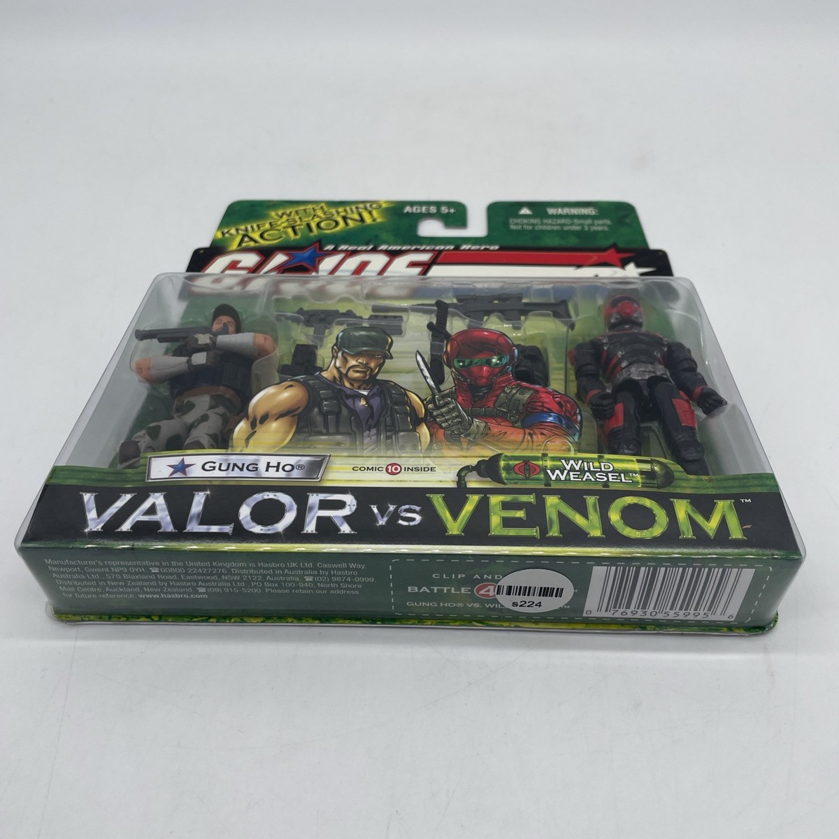 SEALED 2004 Gi Joe Valor Vs Venom Gung Ho Wild Weasel Figures #2