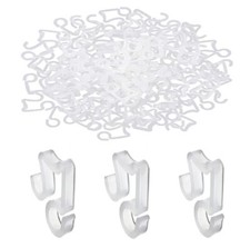 270 Pcs Outdoor Light Clips Hooks for Outdoor String Lights Gutter Clear