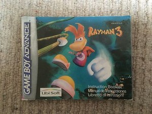 Game Boy Advance GBA Instruction Manual 