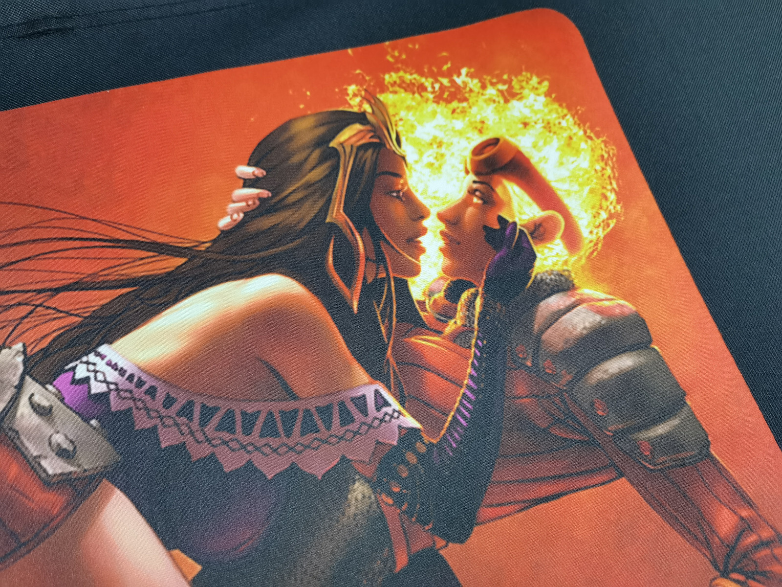 MagicChandra Kissing Liliana Playmat Mouse Pad Card Deck Game Nonslip