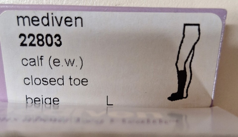 Support Stocking Helper MEDI Assure Medical Compression Stocking 30-40 mmHg Calf Closed Toe ...
