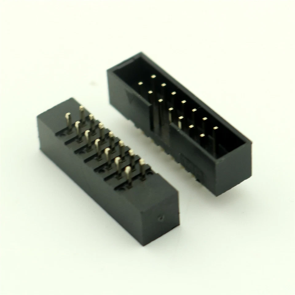 50x Pitch 2mm 2.0mm 14Pin 2x7pin Straight Male Shrouded Box Header IDC Connector - Image 3 of 4