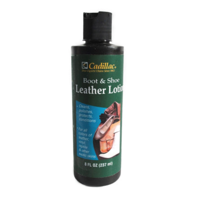 Cadillac Boot & Shoe Care Leather Lotion Protector  for vinyl,reptile - 8 fl.oz