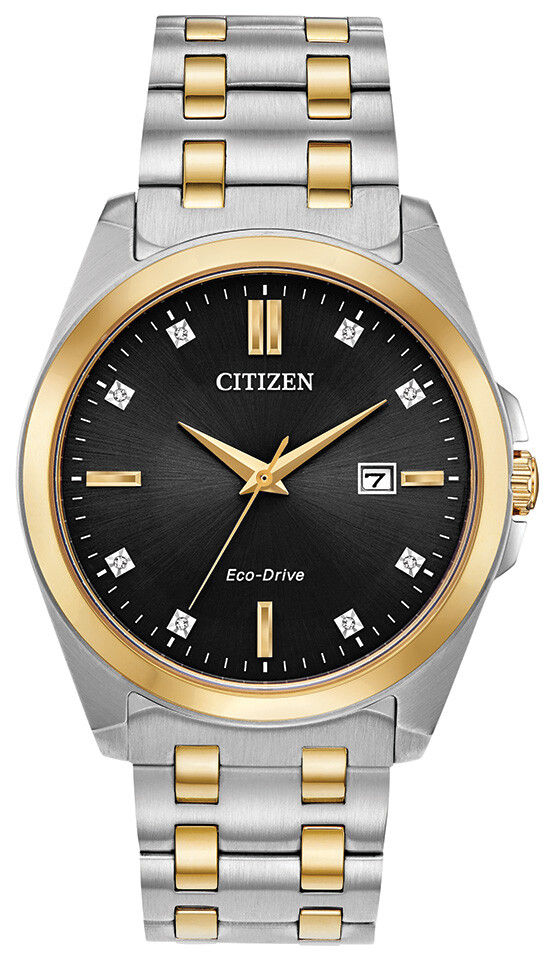 Citizen Eco-Drive Men's Corso Diamond Markers Black Dial