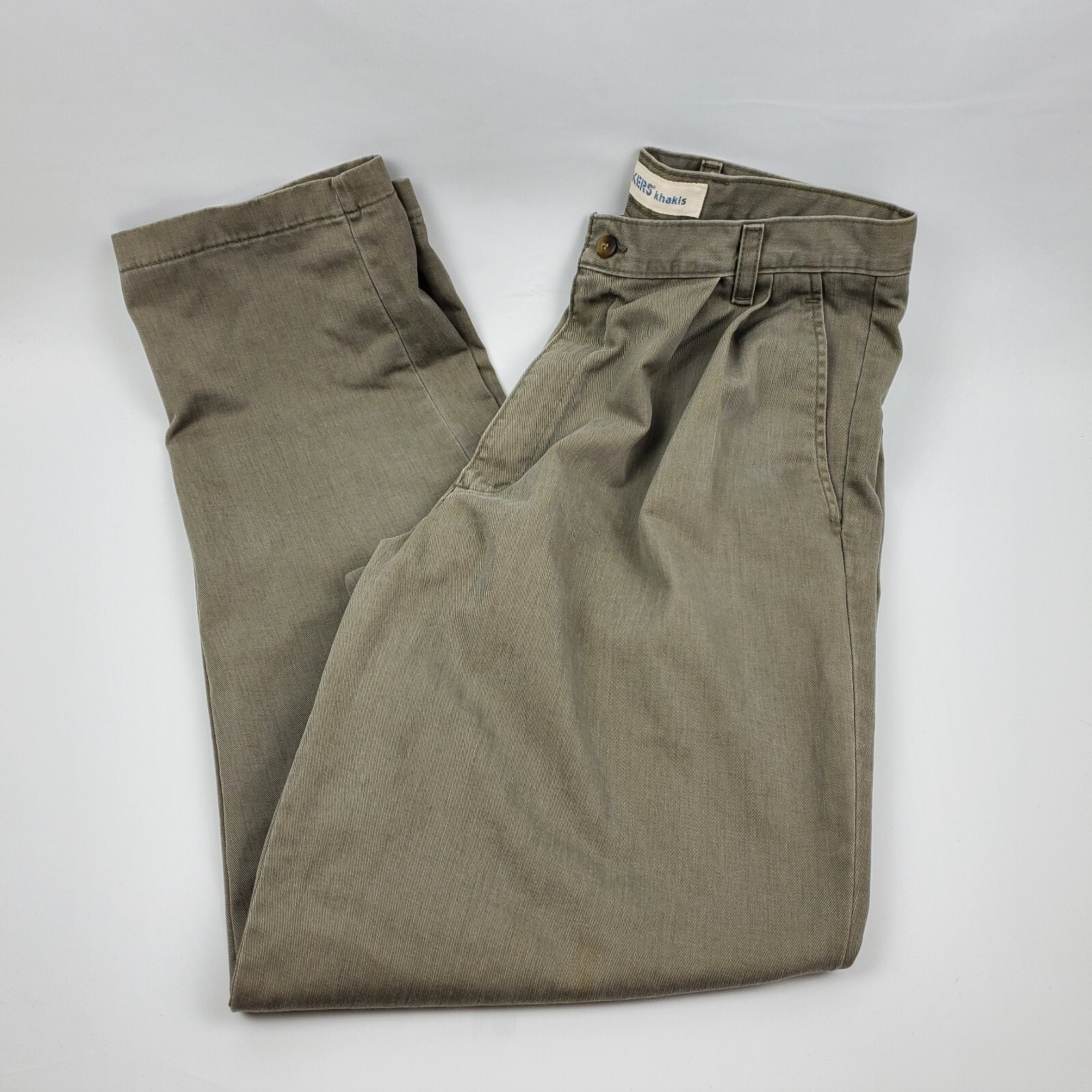 Dockers 100 Cotton Relaxed Fit Pleated Khaki Chino P… Gem