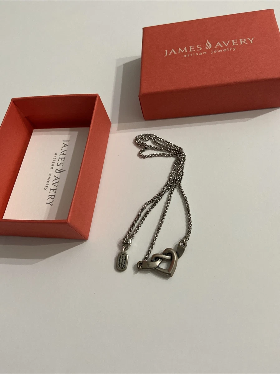 James avery heart on sale knot necklace