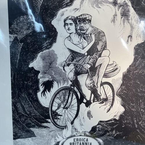 Valour Before Speed Cycling Print by Otto von Beach, Signed & date Print 51x35cm - Picture 10 of 13