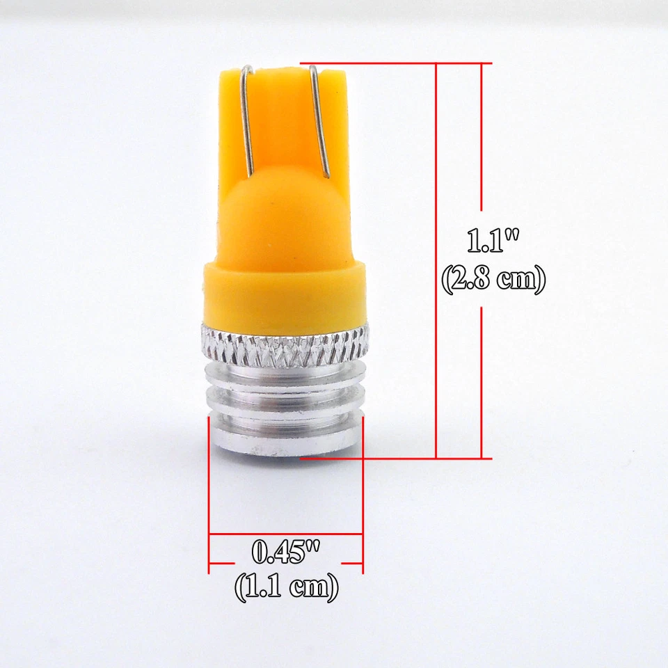 2 luces LED SMD amarillas ámbar posición moto estacionamiento ciudad 2825 168 194 Foto 3 de 4