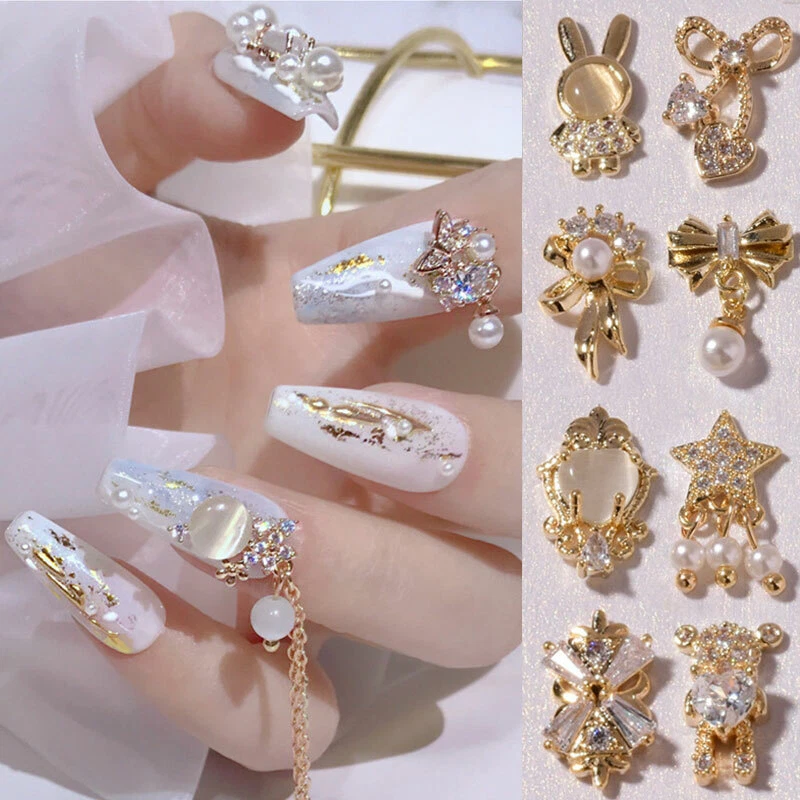 Nail Decorations Nail Art Charms 3D Nail Jewelry DIY Manicure Accessories | eBay