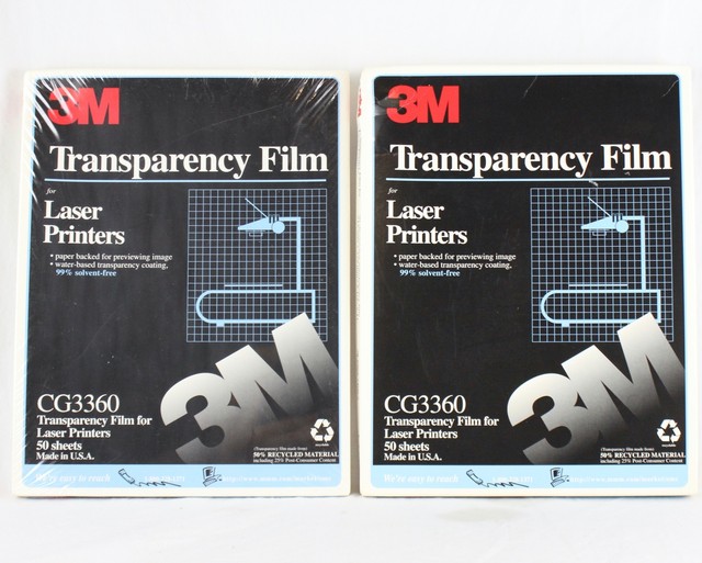 laser printer transparency