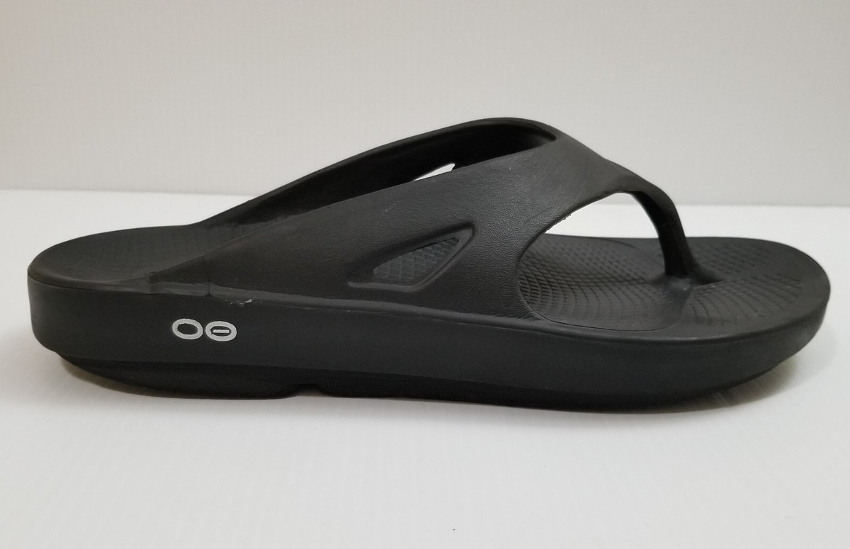 Oofos Ooriginal Unisex Black Recovery Flip Flops Sandals 