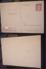 Orig. blanko Postkarte 3.Reich 2.WK WWII Karte Briefmarke Deutsches Reich