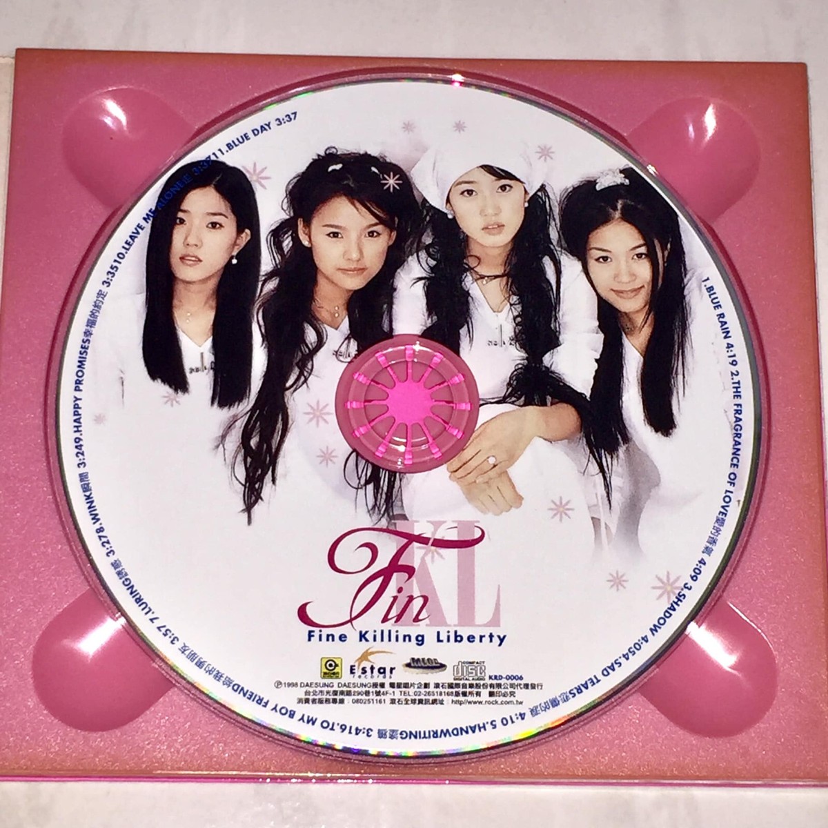 Fin.K.L FinKL 1998 Blue Rain Taiwan Digipak CD Album Promo Booklet