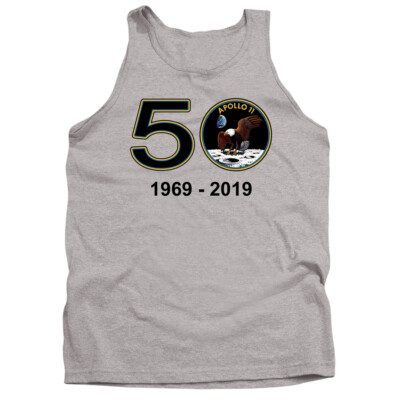 NASA APOLLO 11 50TH Licensed Men's Graphic Tank Top Sleeveless Tee SM-2XL
