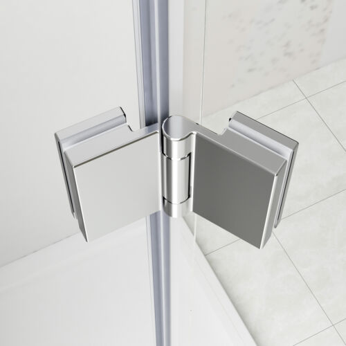 Dusche Duschtür Duschabtrennung Falttür 6mm Glas 180 Grad Komplettset 80x80 - Bild 16 von 32