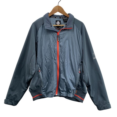 Sunice Full Zip Wetterjacke Herren groß grau orange Taschen "Bear Mountain"