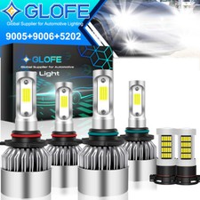 For Dodge Journey 2010-2018 2019 6X White LED Headlights High Low Beam Fog Light