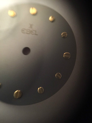 Genuine EBEL Slate Grey Dial With Gold Screw Hour Markers And Gold Hands 