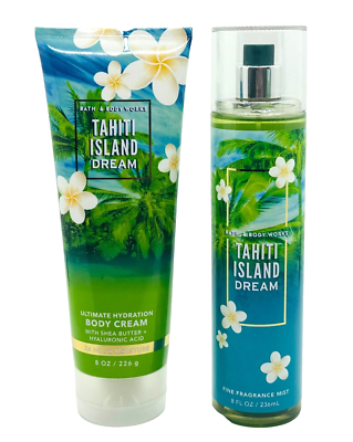 Set of 2 Bath & Body Works TAHITI ISLAND DREAM Fine Fragrance Mist