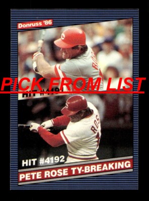 1986 Donruss 442-660 EX-MT/NM Pick From List All PICTURED cc2