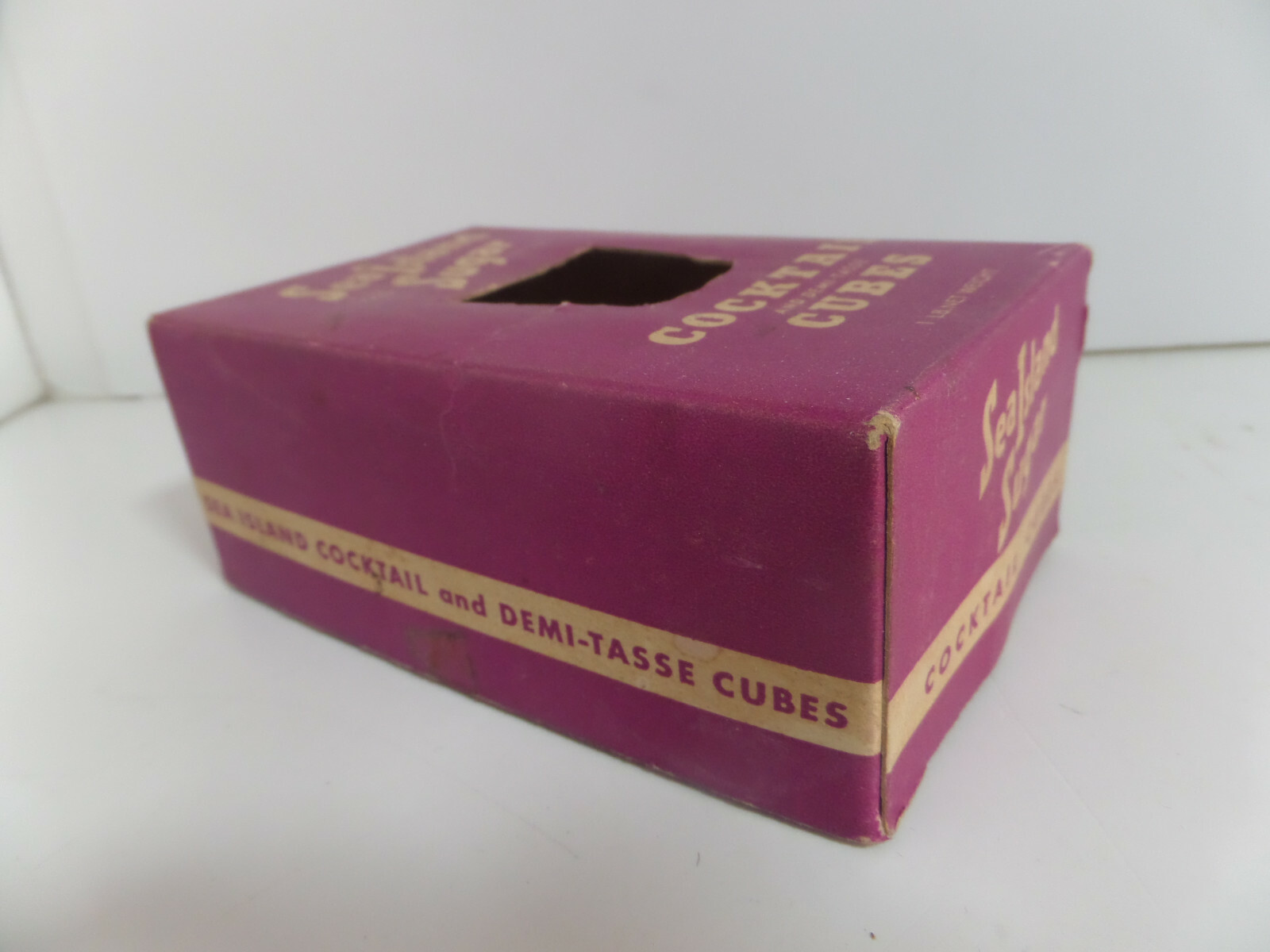 Vintage sugar cube box, Sea Island Cocktail cubes eBay
