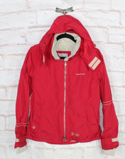 Horseware Womens Red Nylon Zip Lined Insulated Technical Riding Jacket Size S