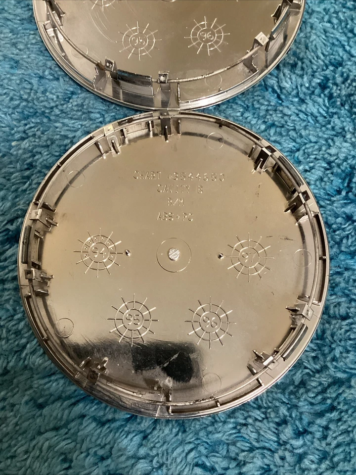 Cadillac Seville Eldorado STS tampa central de roda OEM acabamento cromado 3544650 1 peça - Imagem 4 de 4