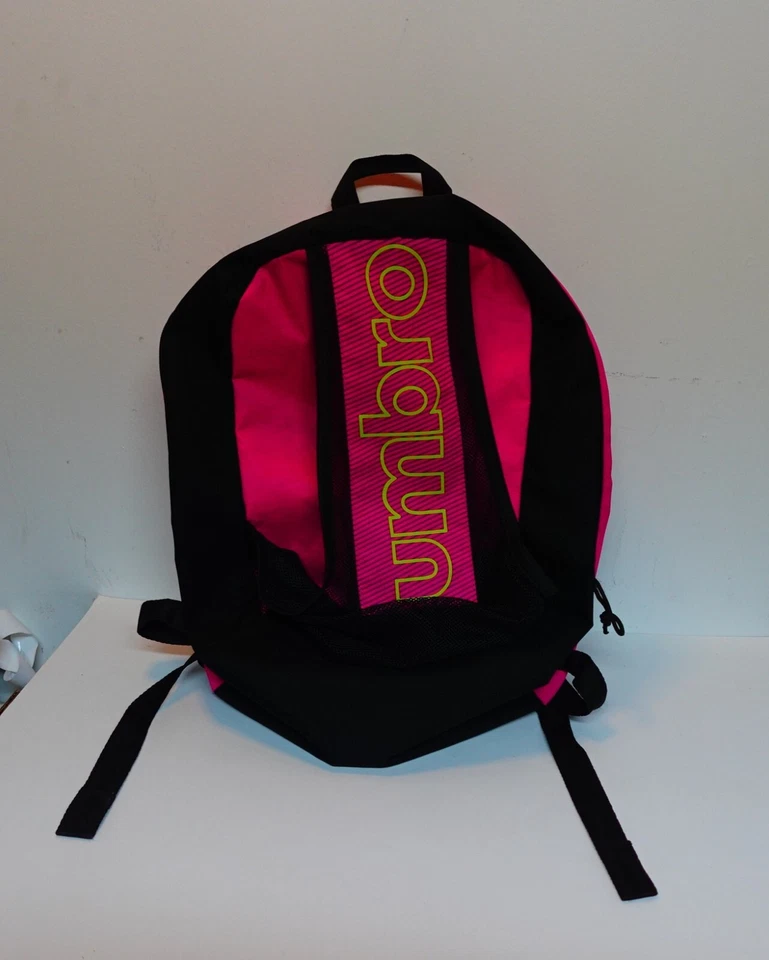 Umbro Fútbol Deportes Gimnasio Entrenamiento Escuela Bolso con Cremallera Rosa Negro Foto 3 de 4