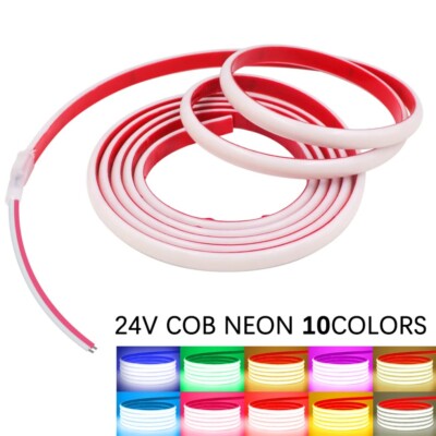 IP68 Waterproof COB LED Lights 24V 320Leds/m Flexible COB Neon Strip Ribbon Tape