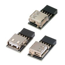 3pcs/set 9Pin 10Pin Front Panel Header Female to Single USB 2.0 Female Adapter