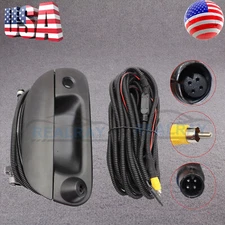Rear View Backup Camera Kit w/ Wiring & Tailgate Handle For 97-07 Ford F150 F250