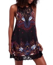 Free People Dress Women Small Slip Who’s Sorry Now Floral Lace Mini B15