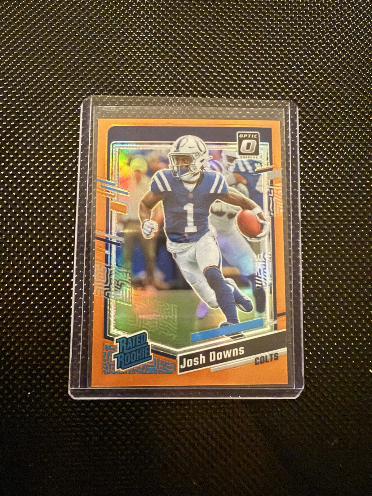 2023 Panini Donruss Optic - Rated Rookie Josh Downs #248 Orange Prizm /249 (RC)