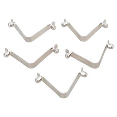 5Pcs Metal Telescopic Spring Clip V Shaped Spring Buckle Easy to Install