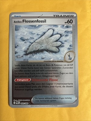 Antikes Flossenfossil 069/088 Deutsch Optimale Ordnung Common Pokémon