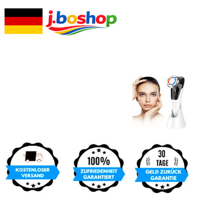 ANLAN 5 in 1 Gesichtsmassagegerät EMS Vibration Rote Blaue Lichttherapie