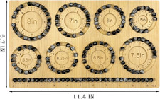 Bead Boards for Jewelry Making, Bamboo Beading Board for Jewelry Bracelet Mak...