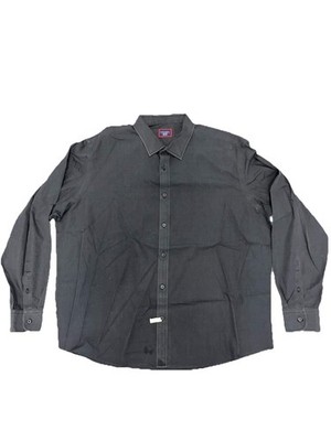UNTUCKit Shirt 3XL Button Up Wrinkle Free Black Stone WF Regular Fit