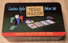 Poker Set Casino Style TEXAS HOLD'EM Poker Set