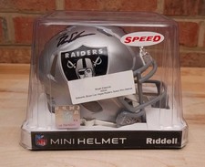 Bryan Edwards Signed Las Vegas Raiders Mini Helmet Riddell Beckett
