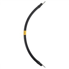 1/0 Black Battery Interconnect Cable 18" with 3/8" Lugs ASSEMBLED IN USA