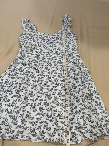 Hollister Dress Womens M Saidie Mini Flutter Strap Smock Floral Boho Babydoll - Picture 11 of 11