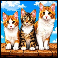 30 Custom Kitten Art Personalized Address Labels