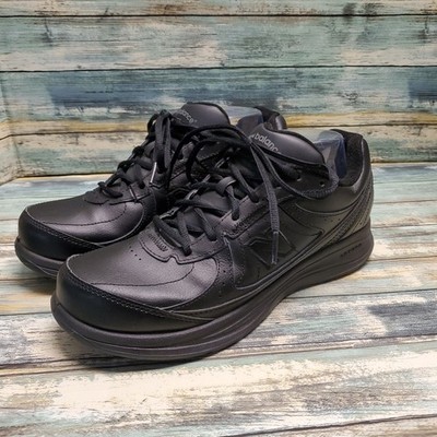 New Balance 577 Shoes Mens 8.5 D Walking Black Leather MW577BK