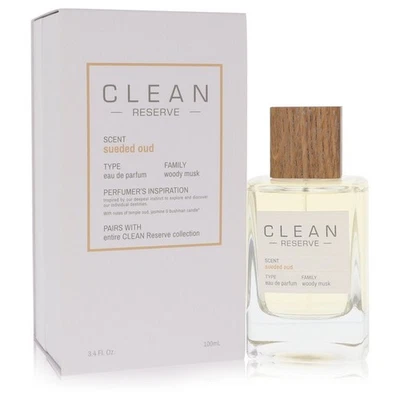 Clean Sueded Oud by Clean Eau De Parfum Spray 3.4 oz / e 100 ml - Bild 1 von 4