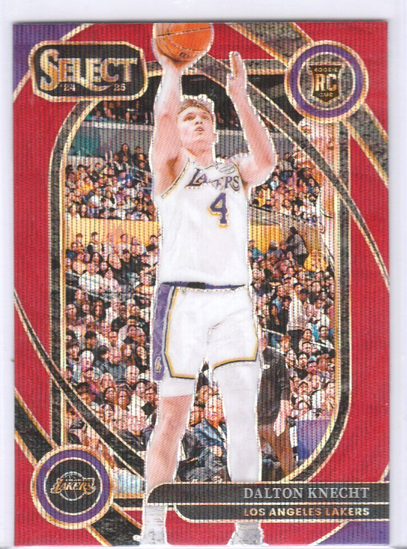 DALTON KNECHT 2024-25 Panini Select Courtside Red Wave Prizm RC #276 Rookie NBA
