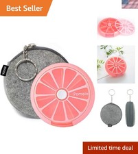 Chic Large Pill Organizer: 7 Compartment Travel Case with User-Friendly Design