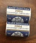 2004 P & D Kennedy Half Dollars - BU - US Mint Original Wrapped