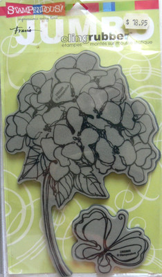 CLING JUMBO HYDRANGEA  PreCut Set - CRS5005Cling Rubber Stamp Stampendous SBox1